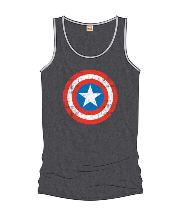 Captain America Herren Tank Top grau S