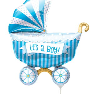 Mini-Folienballon Kinderwagen - It´s A Boy -