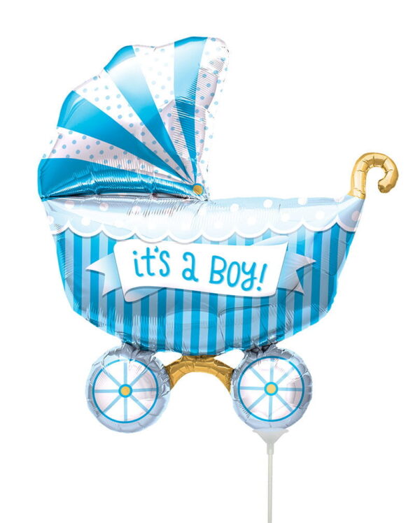 Mini-Folienballon Kinderwagen - It´s A Boy -