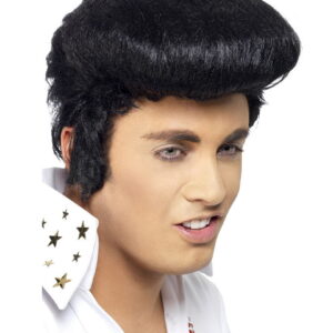 Elvis Perücke mit Koteletten Original