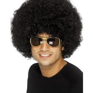 Funky Afro Perücke schwarz