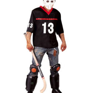 Hockey Spieler Kostüm mit Maske One Size