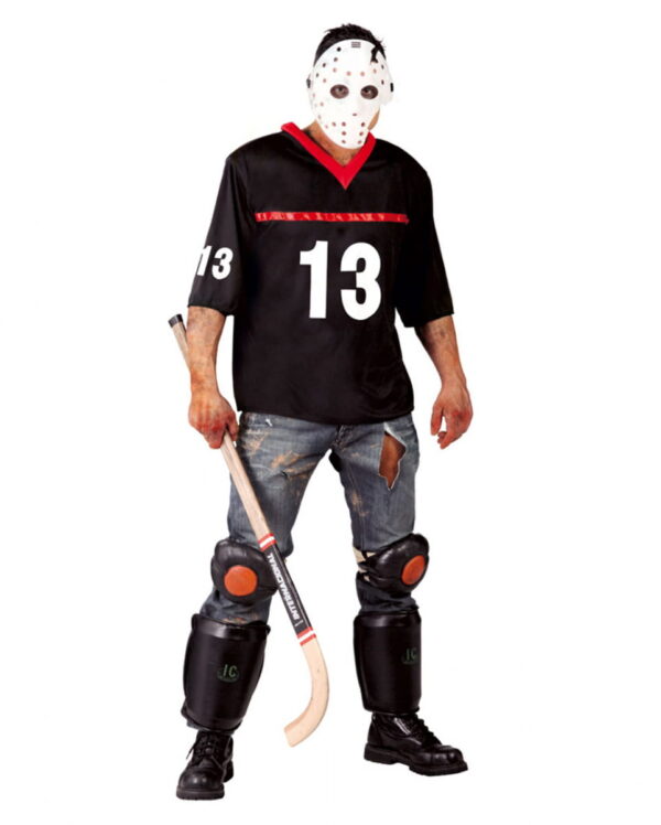 Hockey Spieler Kostüm mit Maske One Size