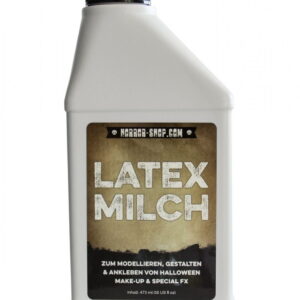 Flasche Flüssiglatex als Latexmilch