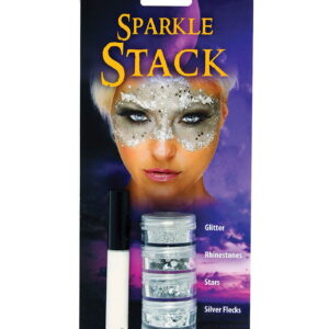 Glitter Stack Silber