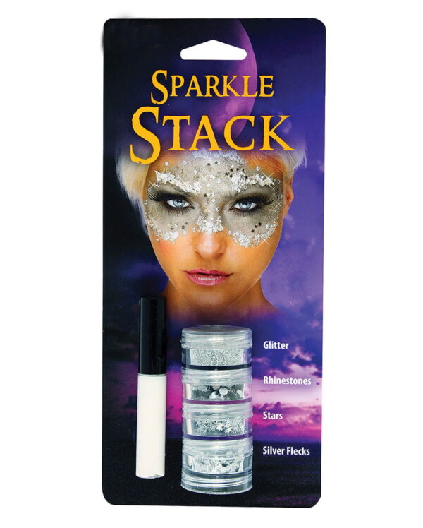 Glitter Stack Silber