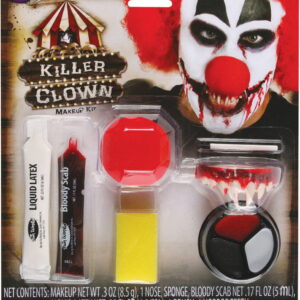 Horror Clown Make-up Kit 9-tlg.