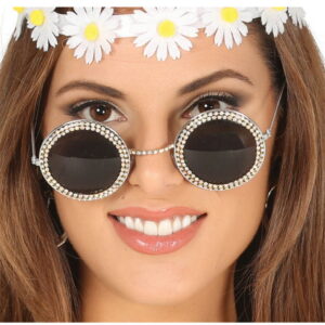 Hippie Brille mit Strass