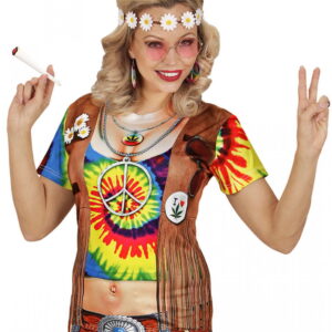 Hippie Frau T-Shirt S/M