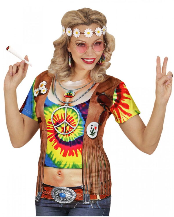 Hippie Frau T-Shirt S/M