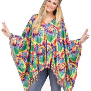 Hippie Poncho mit Haarband