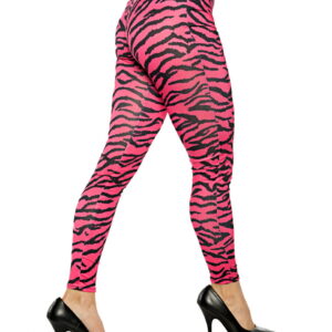 Zebra Kostüm Leggings Pink L/XL