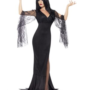 Verführerisches Morticia Kleid XL