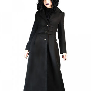 Baroness Gothic Mantel schwarz M/L