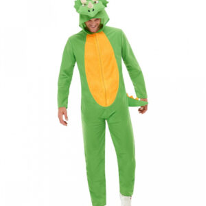 Dinosaurier Jumpsuit Kostüm für Erwachsene XL