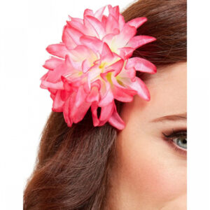 Tropischer Blumen Haarclip Rosa