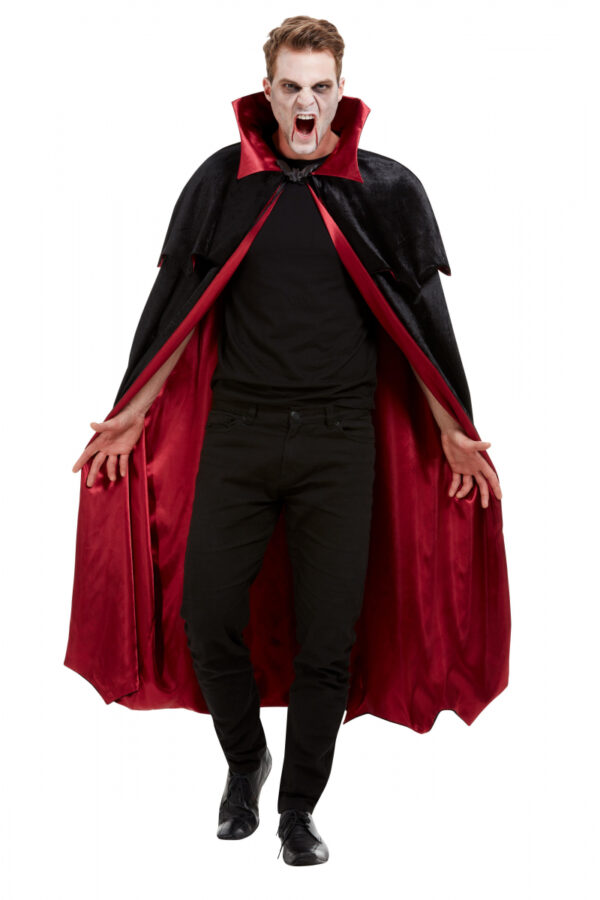 Vampir Cape Velours Deluxe für Erwachsene