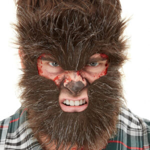 Haarige Werwolf FX Halbmaske