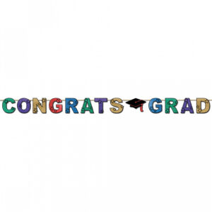 Glitzender Congrats Grad Banner