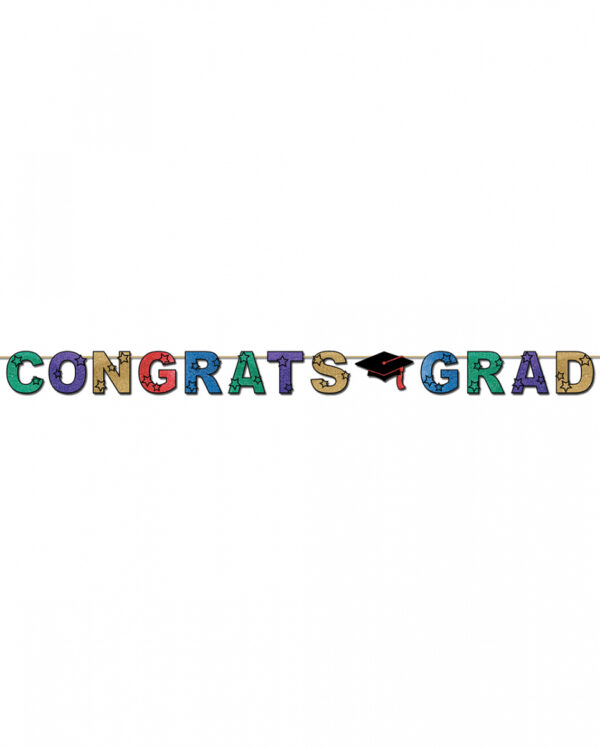 Glitzender Congrats Grad Banner