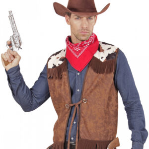 Cowboy Weste Wildleder-Look XL