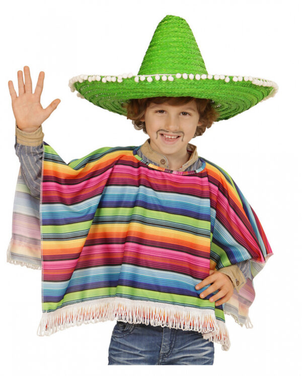 Mexikaner Poncho für Kinder