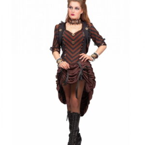 Steampunk Kleid mit Bolero 48