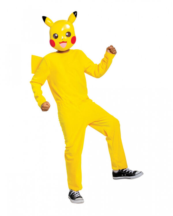 Pikachu Kinderkostüm mit Maske M 7-8 Jahre