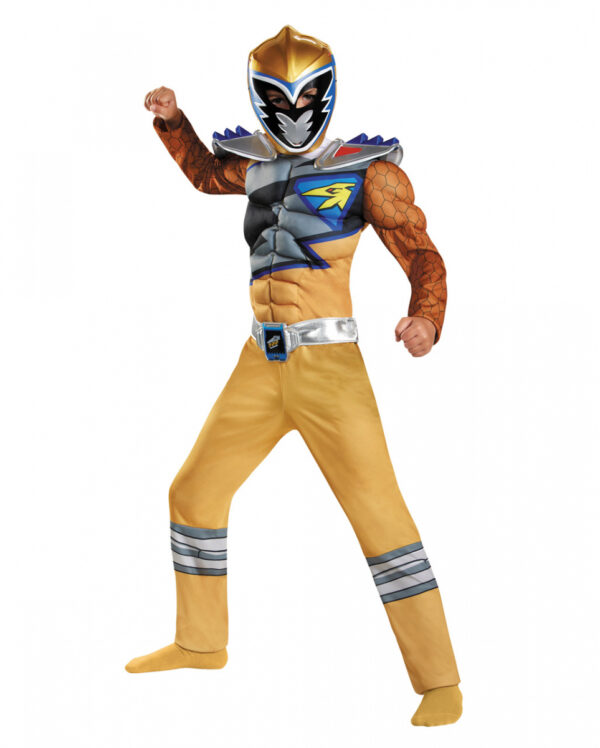 Power Ranger Gold Ranger Dino Charge Muskelkostüm M