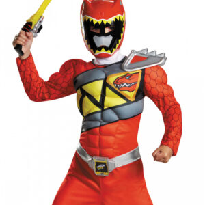 Power Ranger Red Ranger Dino Charge Muskelkostüm M