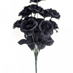 12 Schwarze Rosen als Blumenstrauß