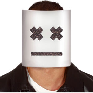 Weiße Marshmallow Maske