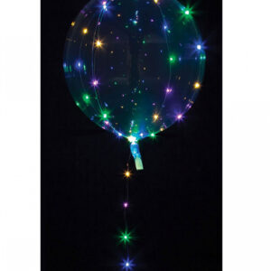 Party Kugel Ballon mit bunter LED Lichterkette