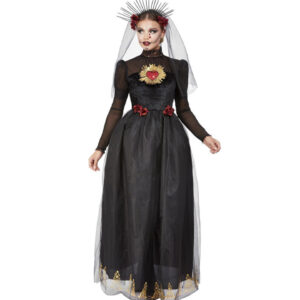 Day of the Dead Sacred Heart Bride Damen Kostüm L