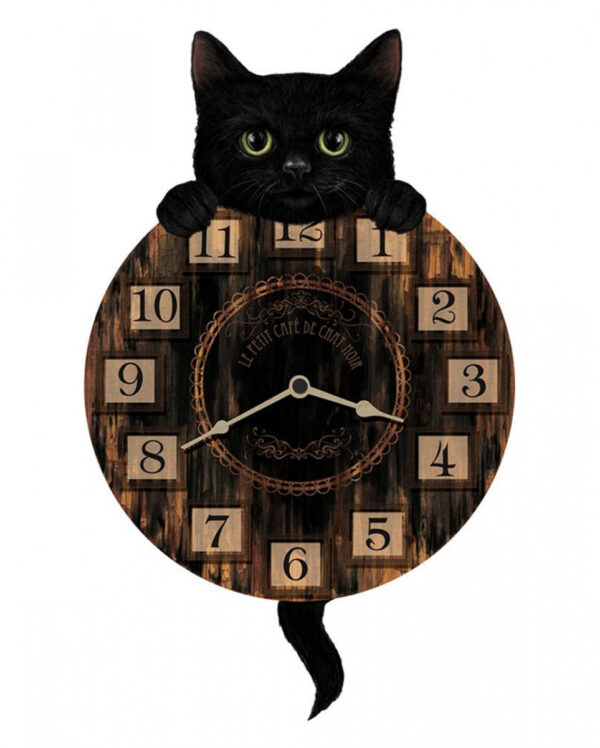 Katzen Wanduhr mit Pendel