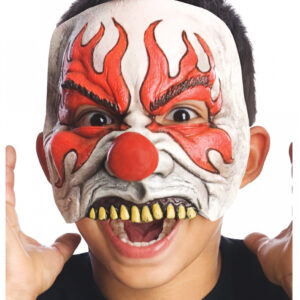 Smokey Horrorclown Kinder Halbmaske