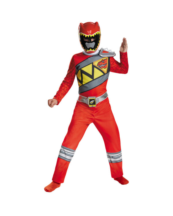 Red Power Ranger Dino Charge Kinderkostüm 10-12 Jahre