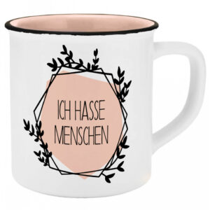 Ich hasse Menschen Keramik Tasse