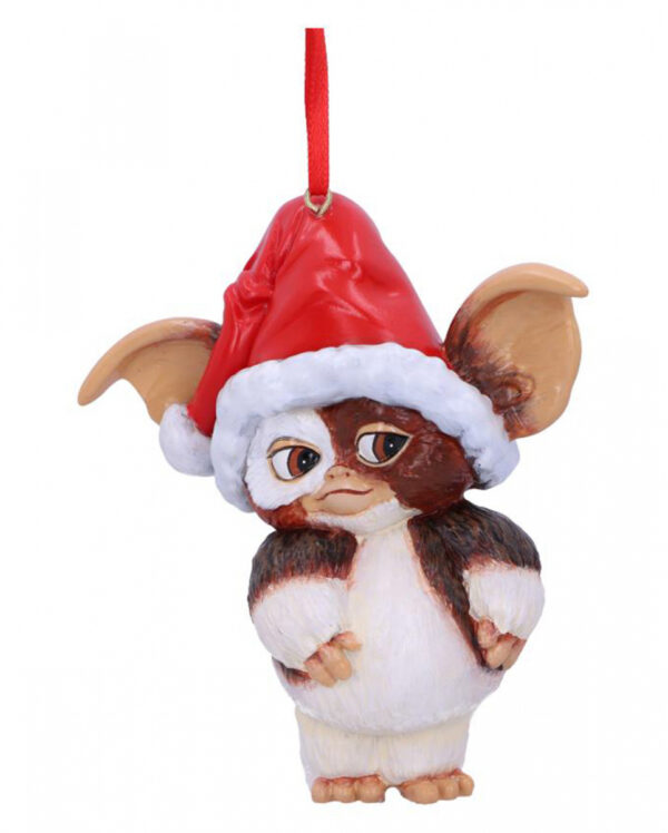 Gremlins Gizmo mit Nikolausmütze Weihnachtskugel