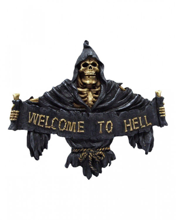 Gothic Türschild Welcome to Hell