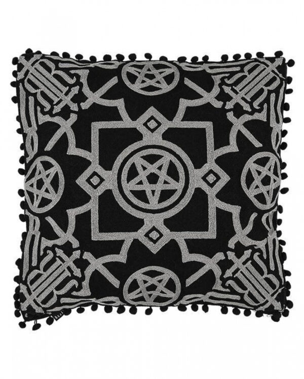 Pentagramm Kissenbezug Blair Black 45x45cm