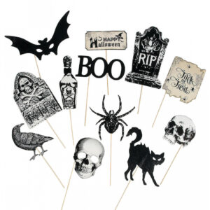 Vintage Halloween Photo Sticks 12 St.