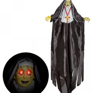 Zombie Nonne mit blinkenden Augen 137cm