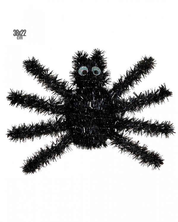 Halloween Spinne aus Lametta