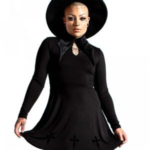 KILLSTAR Elissabat Collar Minikleid L