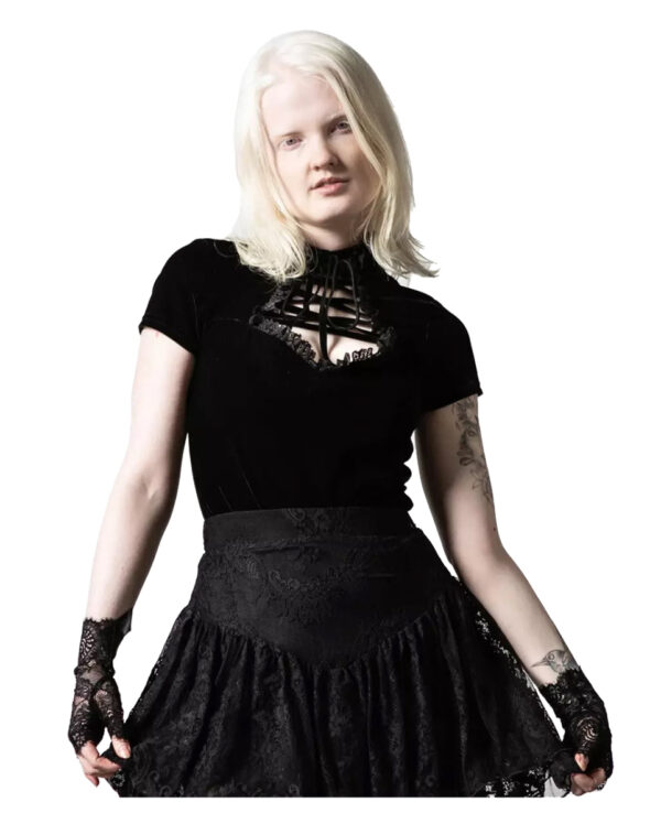 KILLSTAR Malady Lace-Up Top L