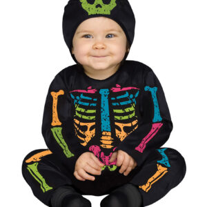 Halloween Baby Bones bunt S / 6-12 Monate