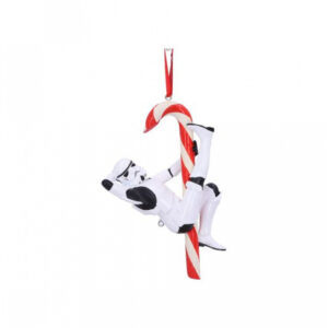 Star Wars Stormtrooper mit Candy Cane Weihnachtskugel