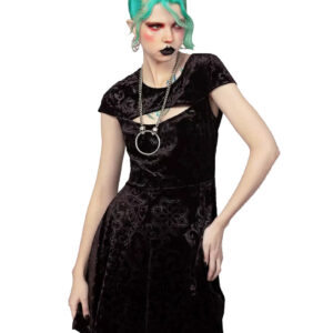 KILLSTAR Blasphemia Keyhole Skater Kleid M