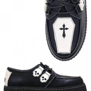 Coffin Black Creepers Schuhe 40